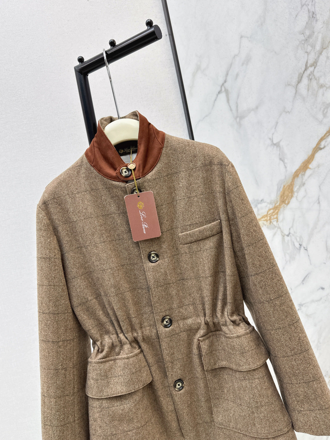 Loro 25fw plaid jacket