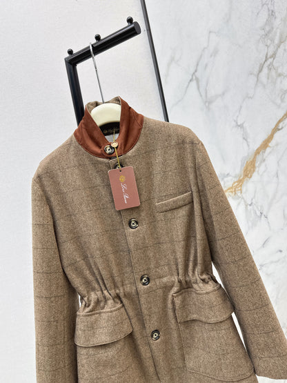 Loro 25fw plaid jacket