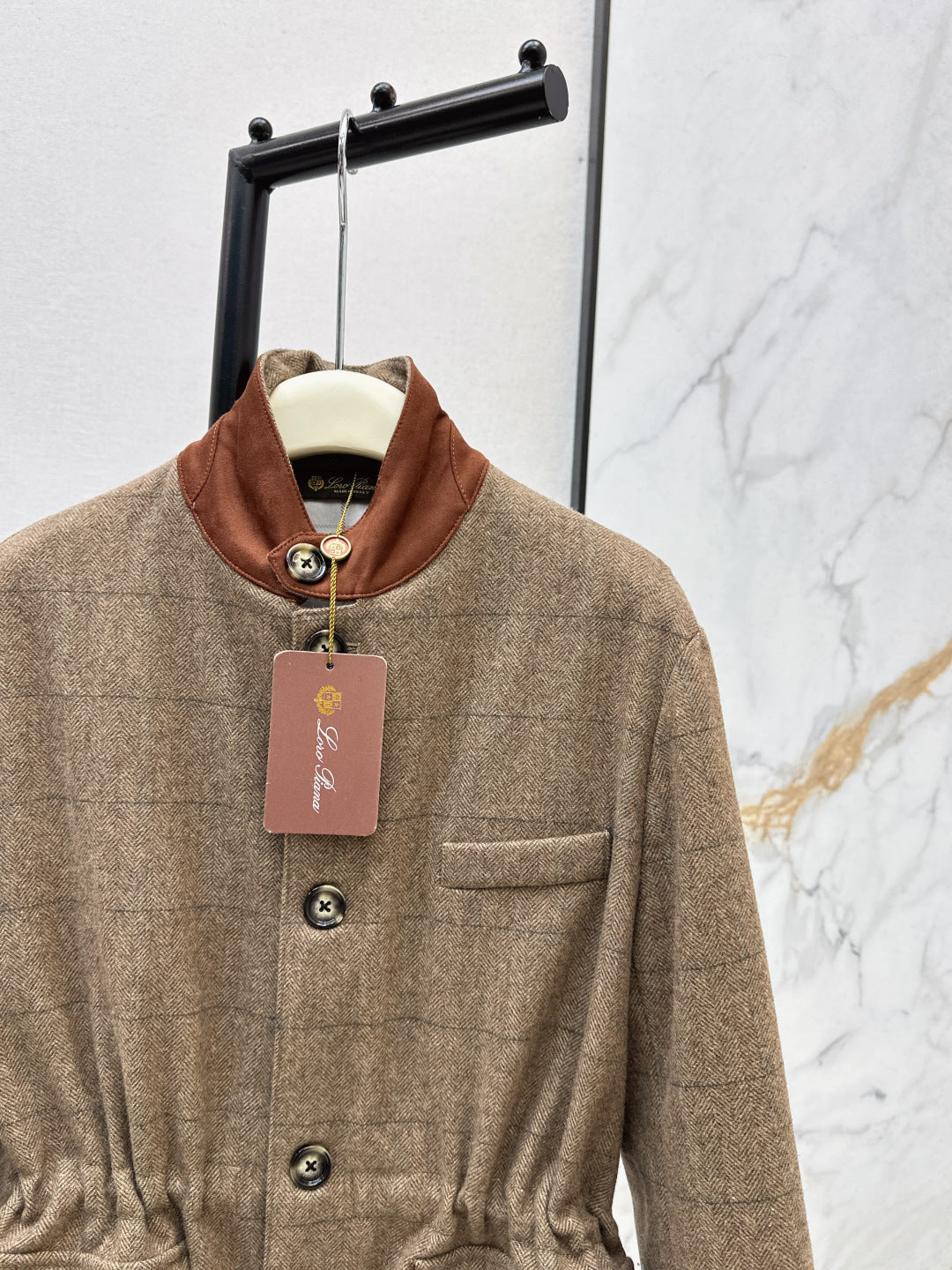 Loro 25fw plaid jacket