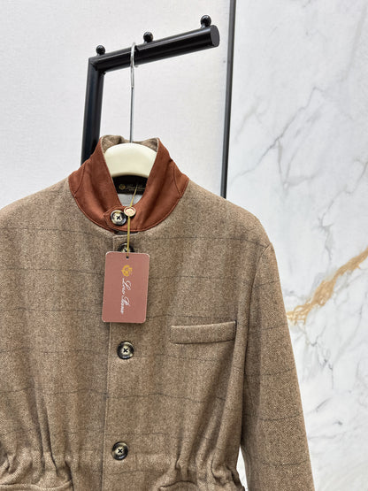 Loro 25fw plaid jacket