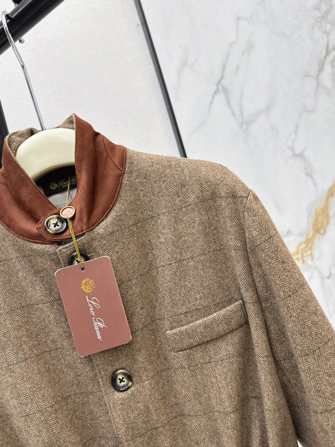 Loro 25fw plaid jacket