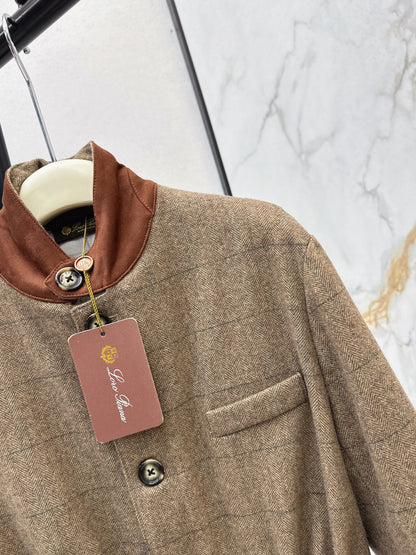 Loro 25fw plaid jacket