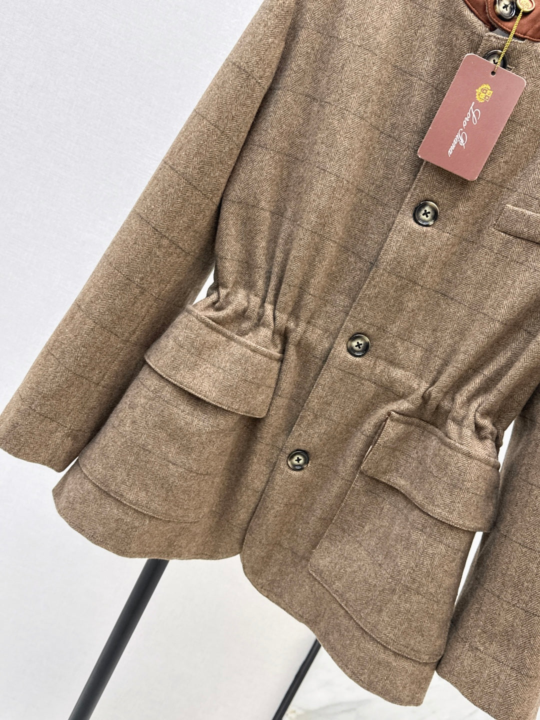 Loro 25fw plaid jacket