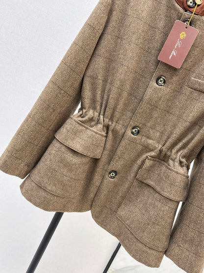 Loro 25fw plaid jacket