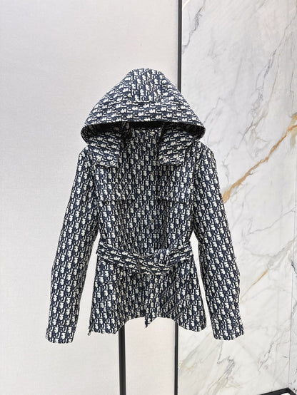 CD 25fw jacquard hooded jacket