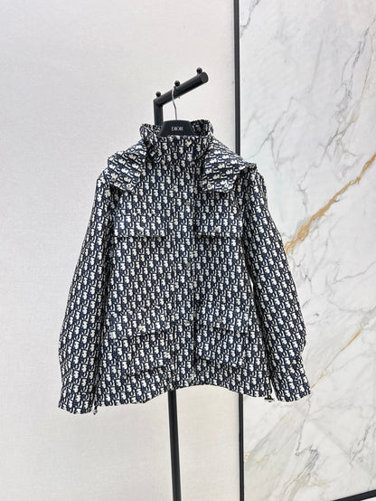 CD 25fw jacquard hooded jacket