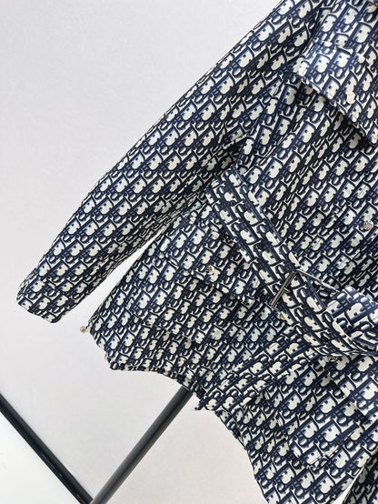 CD 25fw jacquard hooded jacket