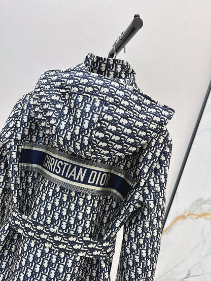 CD 25fw jacquard hooded jacket