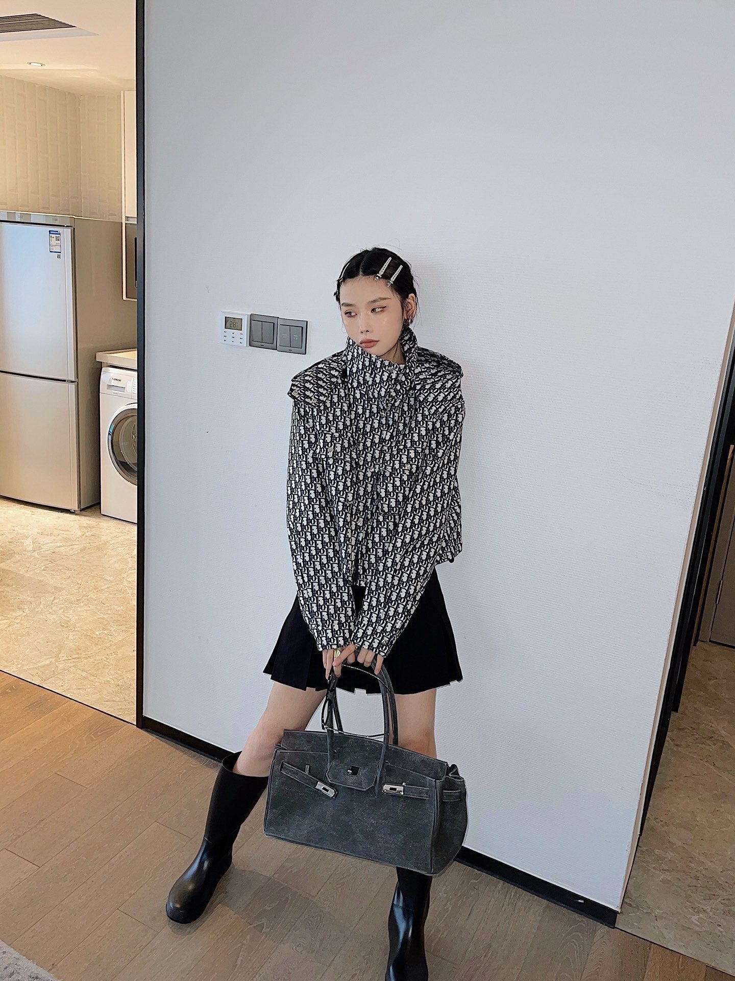 CD 25fw jacquard jacket