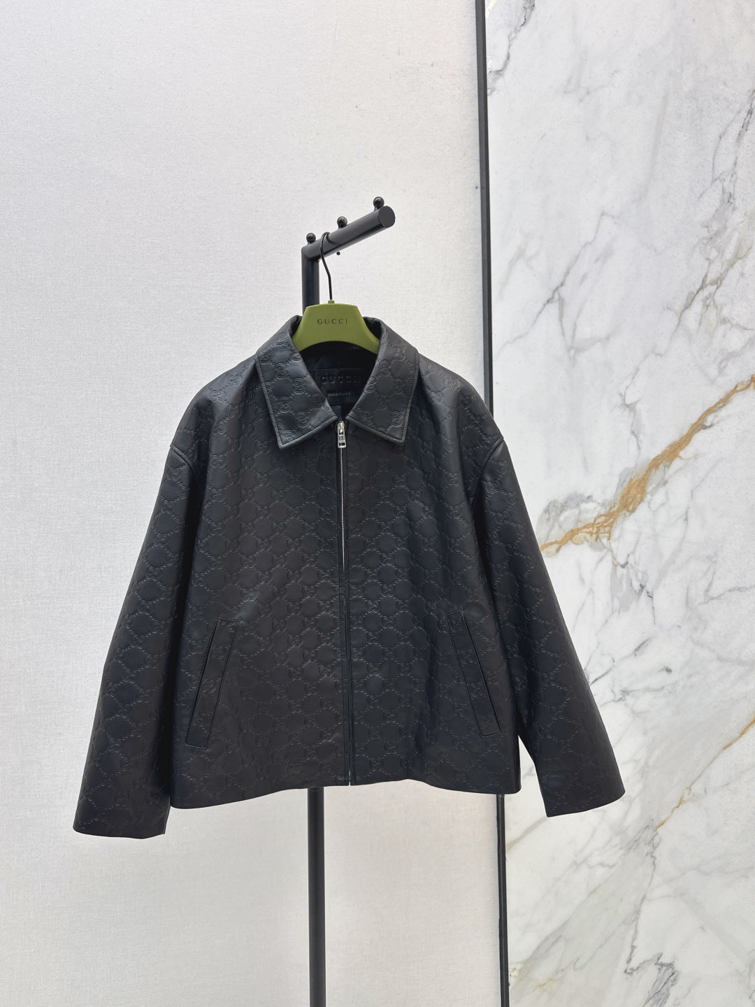 Guc 25fw leather jacket