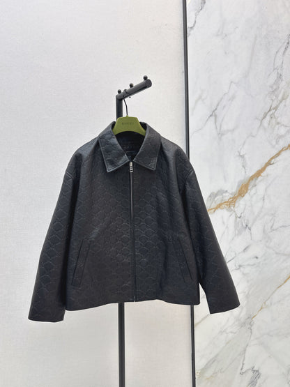 Guc 25fw leather jacket