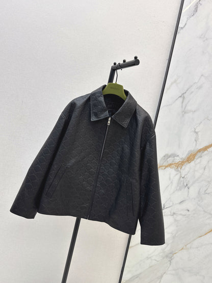 Guc 25fw leather jacket