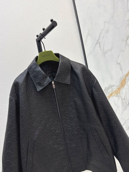 Guc 25fw leather jacket