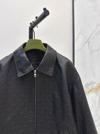 Guc 25fw leather jacket