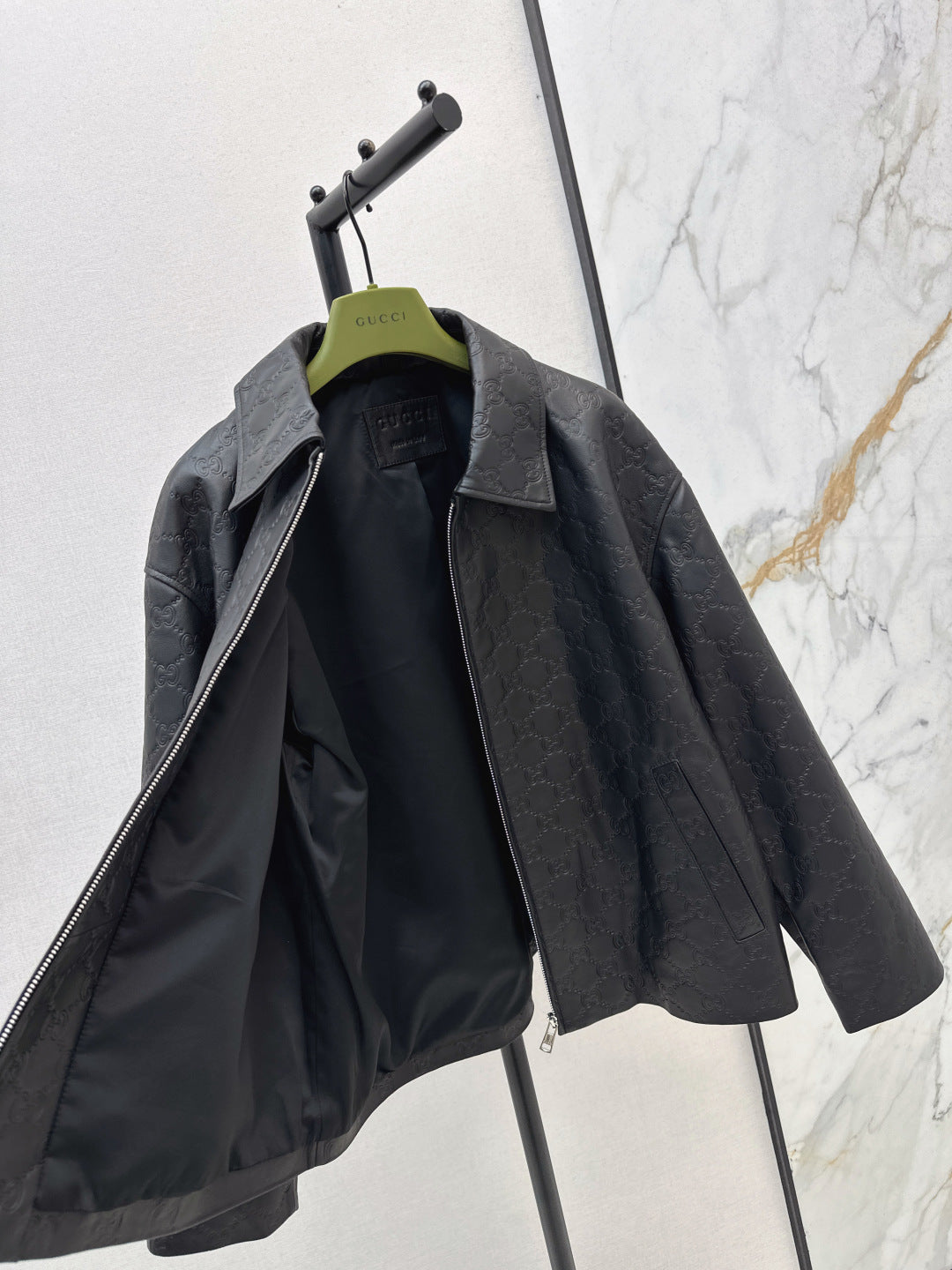 Guc 25fw leather jacket