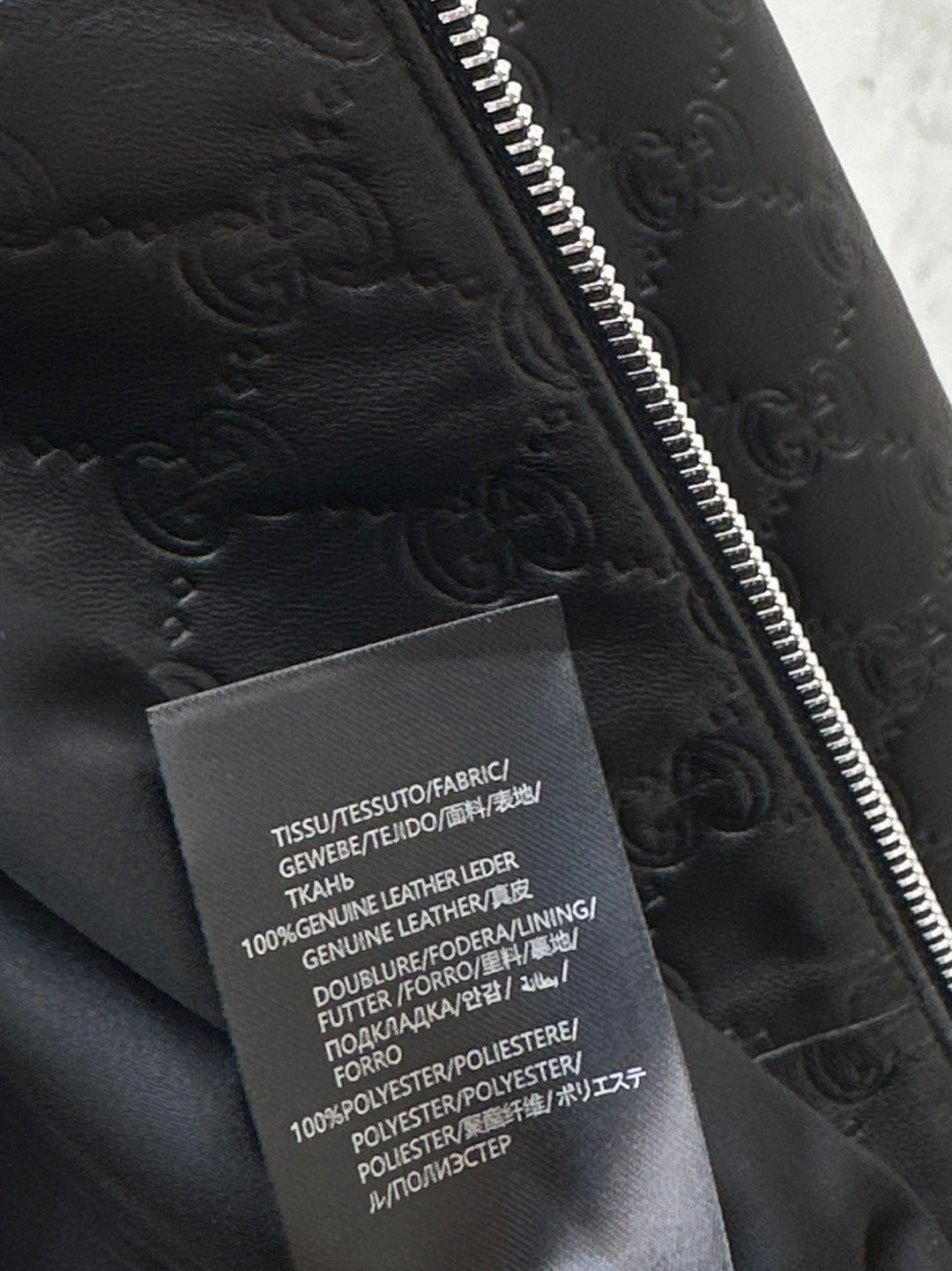 Guc 25fw leather jacket