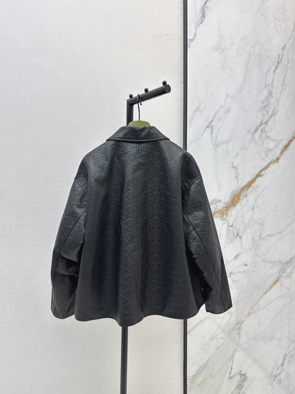 Guc 25fw leather jacket