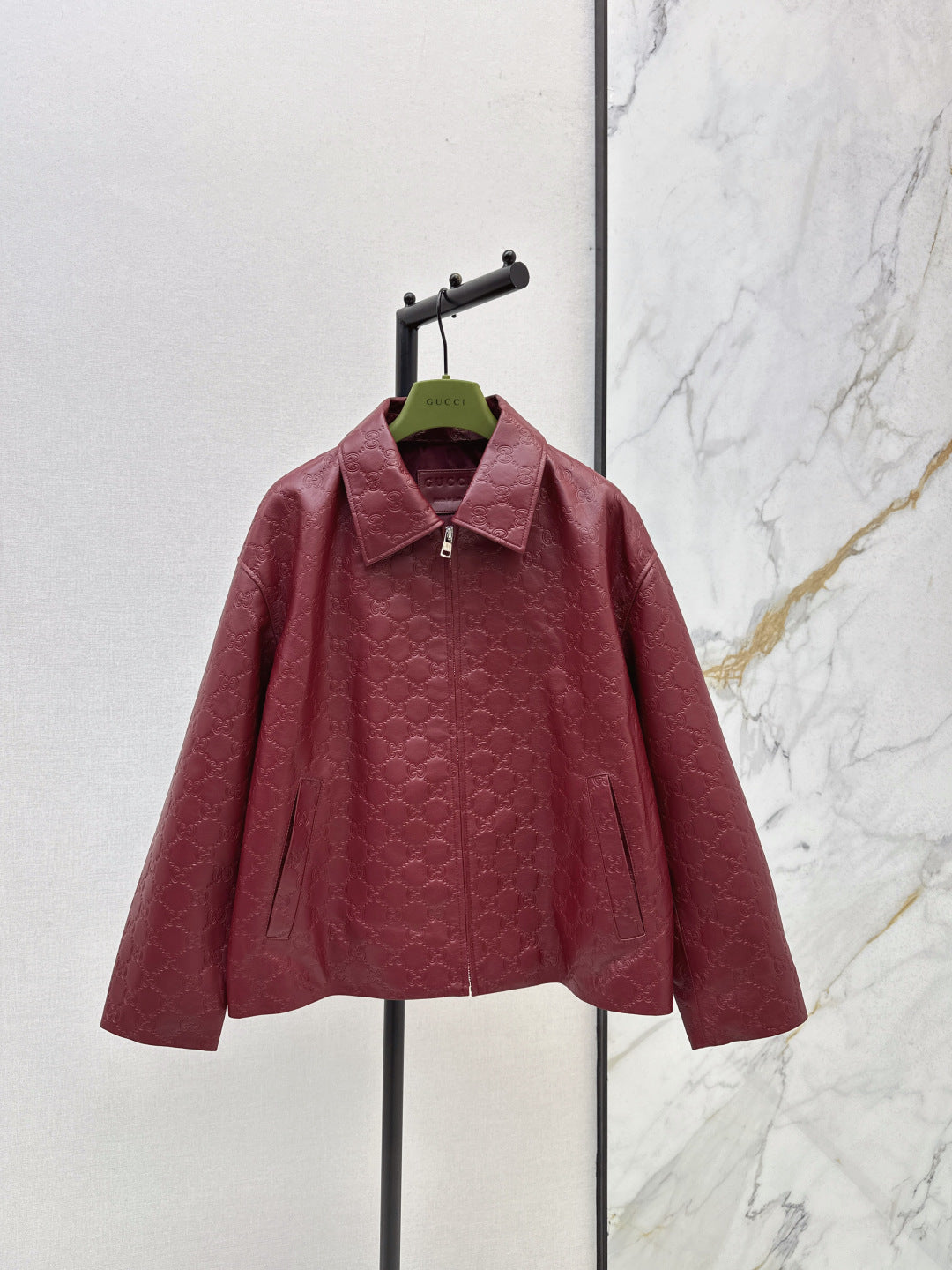 Guc 25fw leather jacket