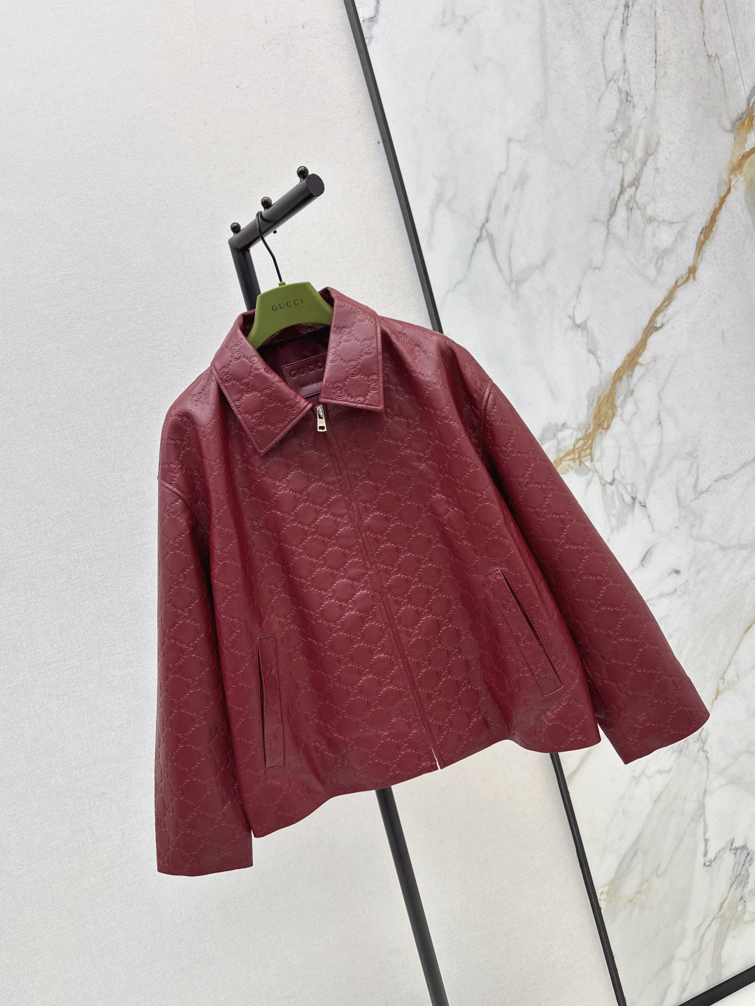 Guc 25fw leather jacket