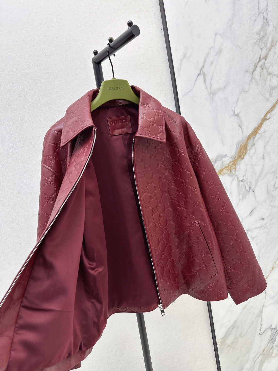 Guc 25fw leather jacket