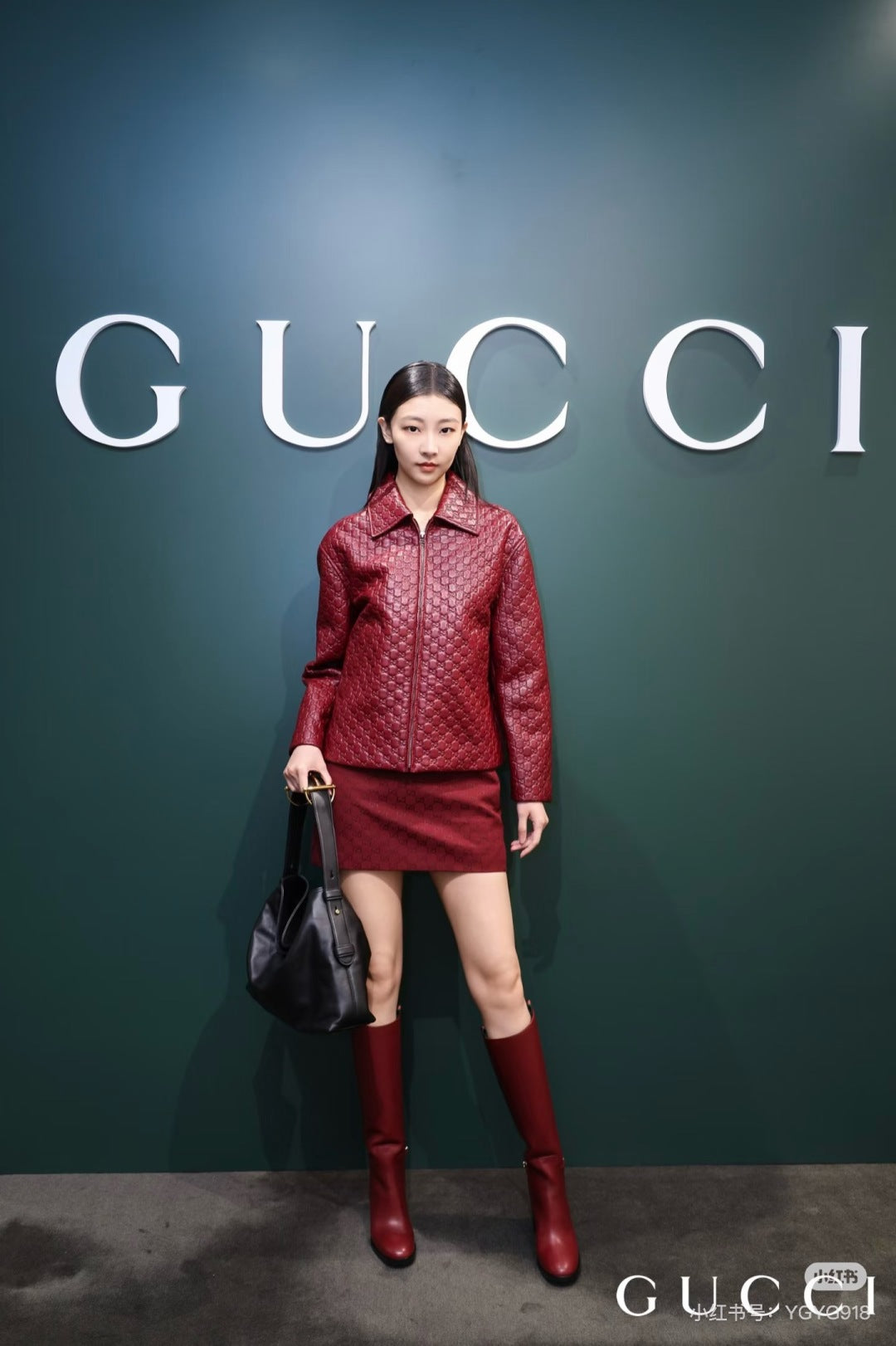 Guc 25fw leather jacket