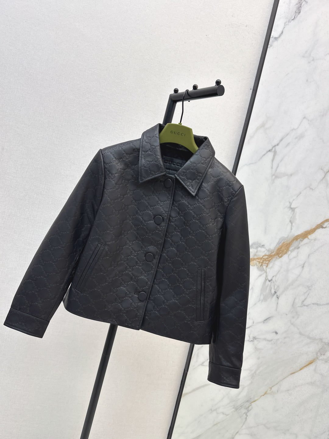 Guc 25fw leather jacket