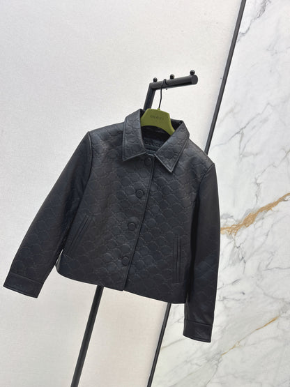 Guc 25fw leather jacket