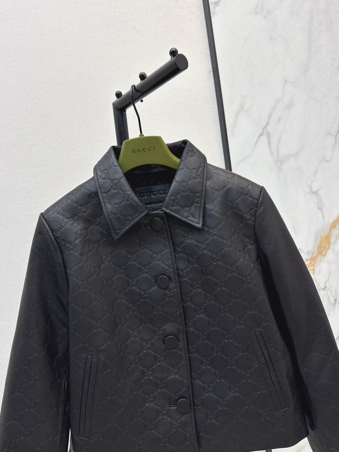 Guc 25fw leather jacket