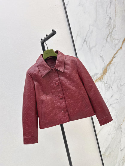 Guc 25fw leather jacket