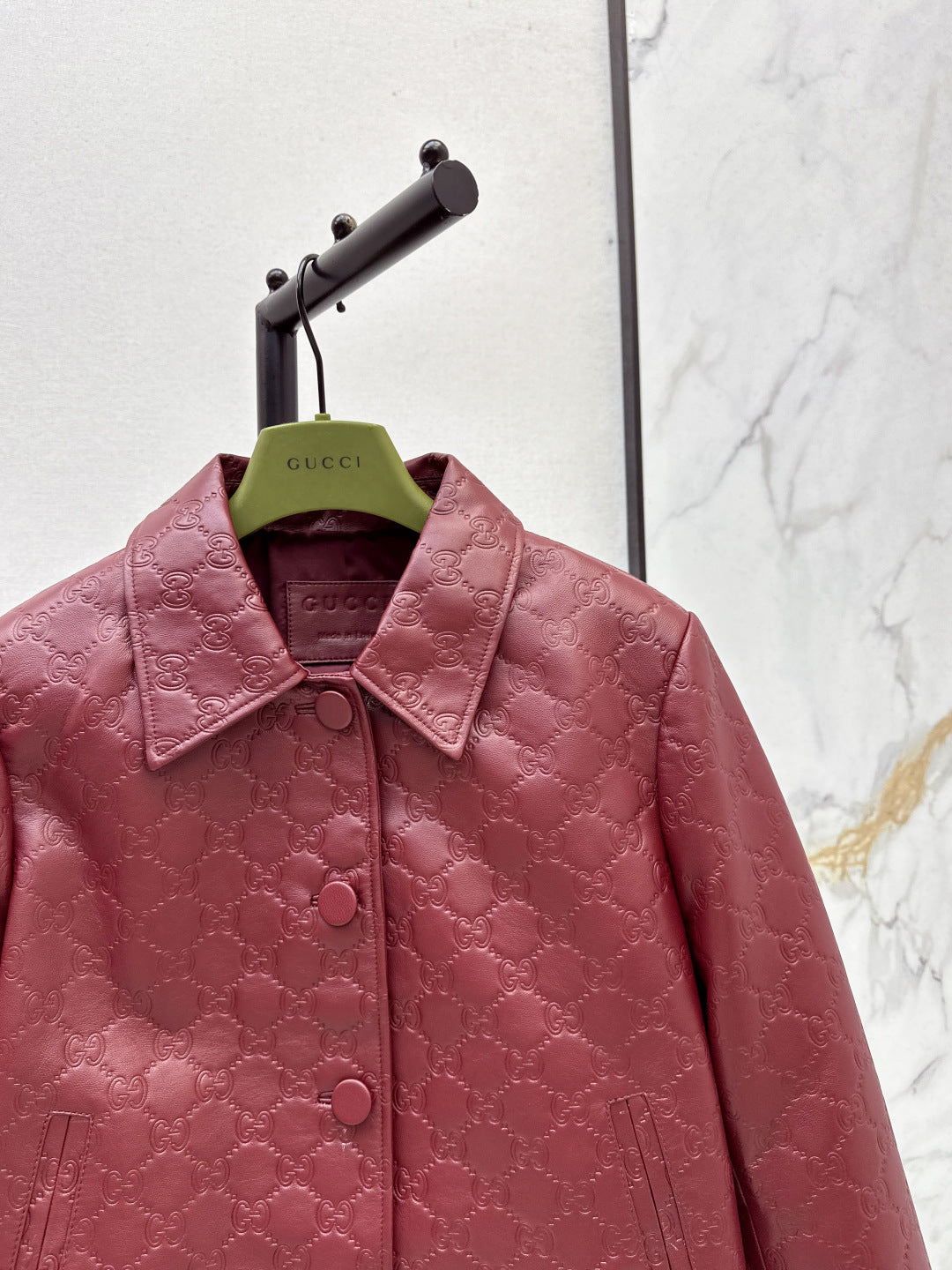 Guc 25fw leather jacket