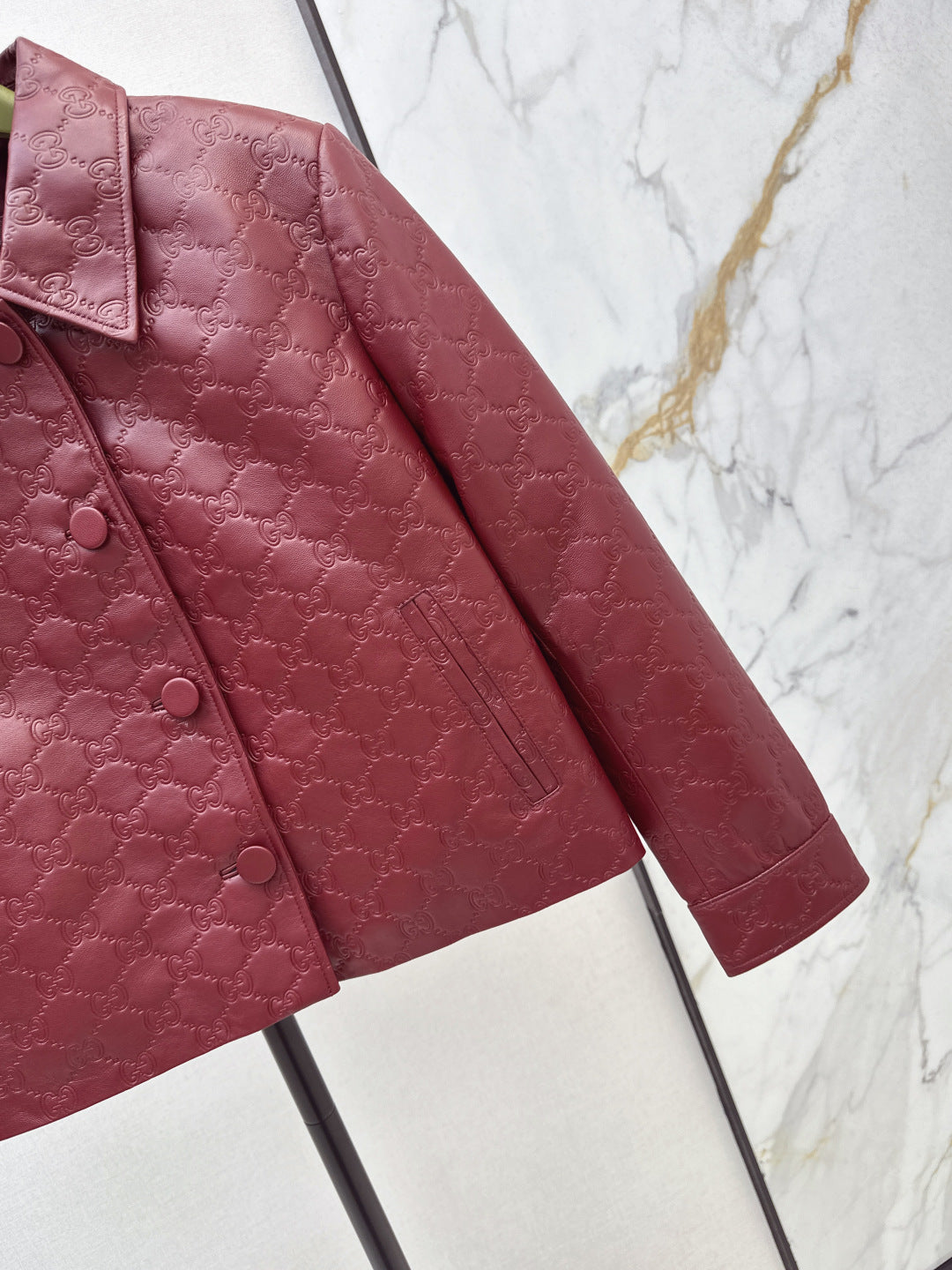 Guc 25fw leather jacket