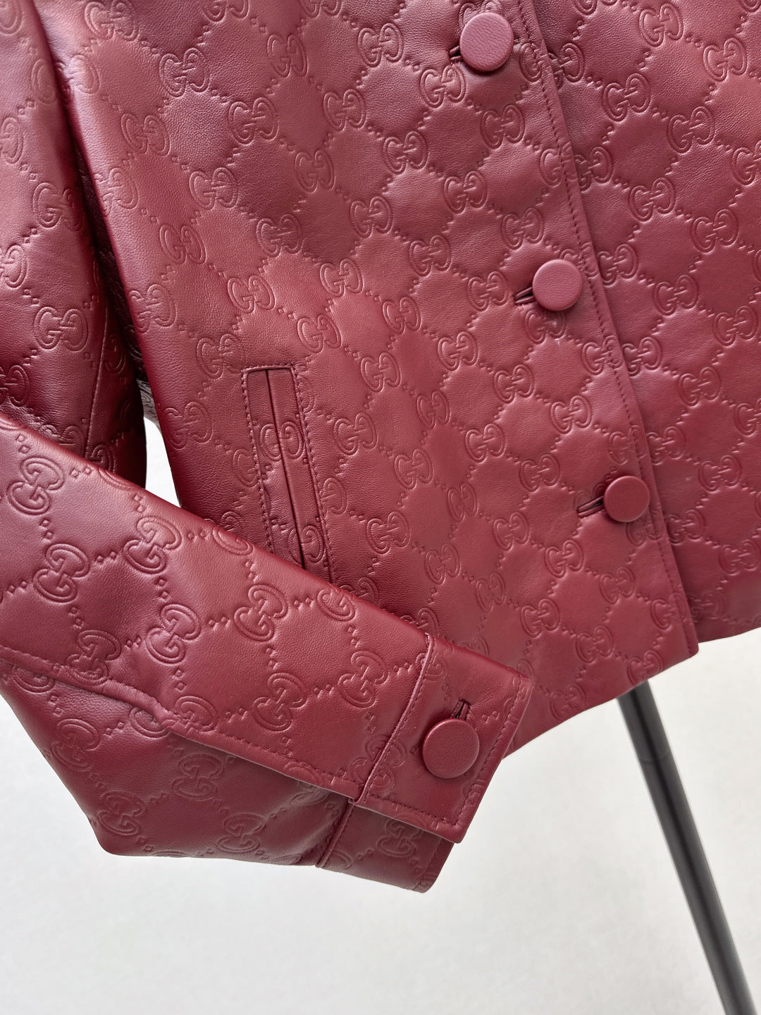 Guc 25fw leather jacket