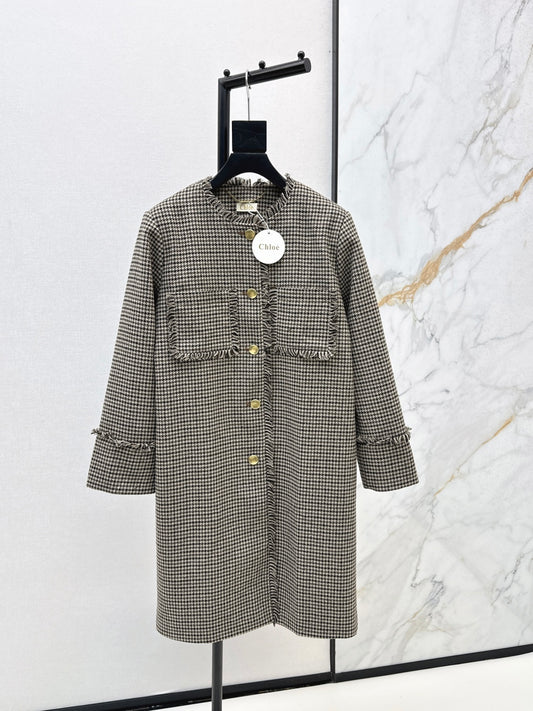 Chol 25fw houndstooth overcoats