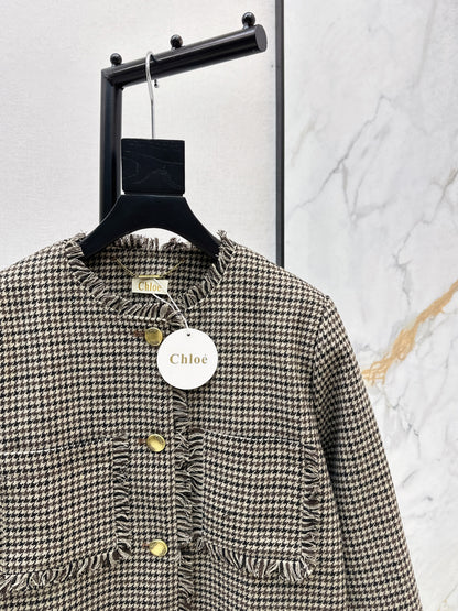 Chol 25fw houndstooth overcoats