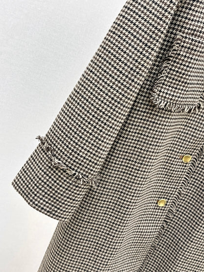 Chol 25fw houndstooth overcoats
