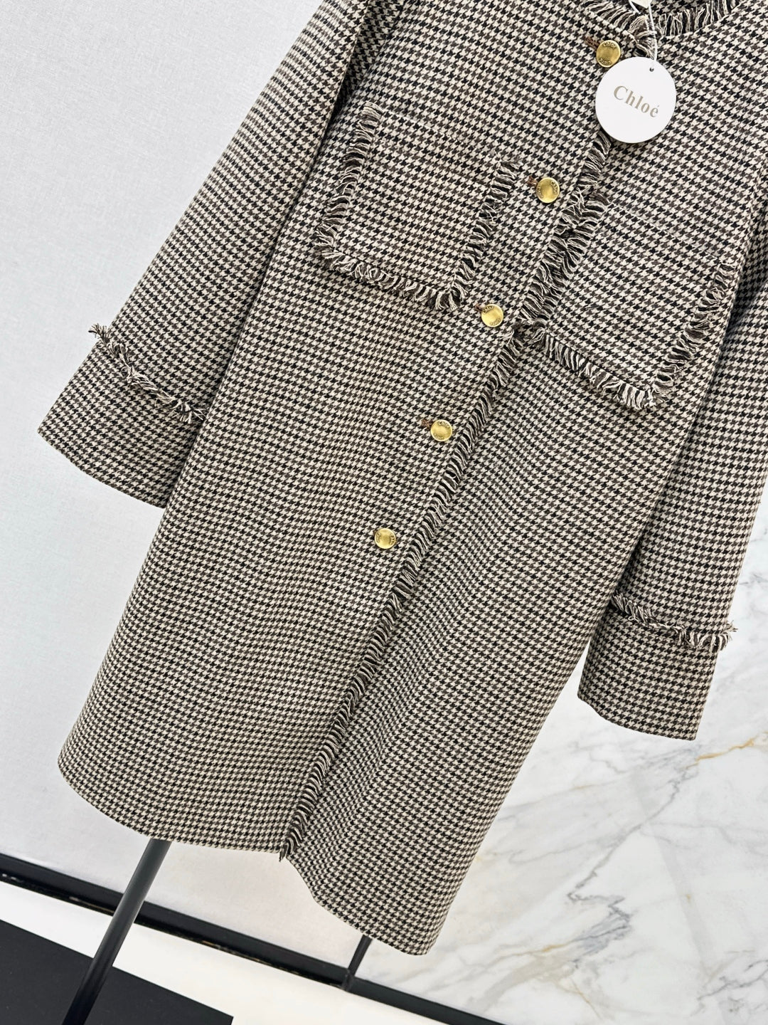 Chol 25fw houndstooth overcoats
