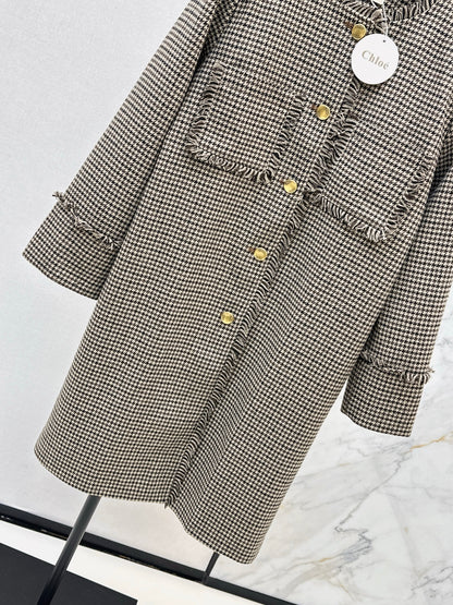 Chol 25fw houndstooth overcoats