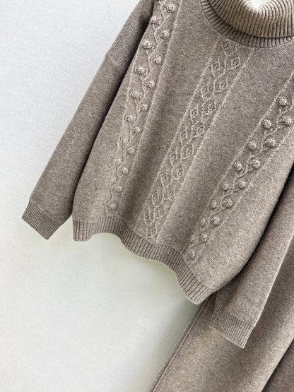 Ralp 25fw turtleneck sweater pants set