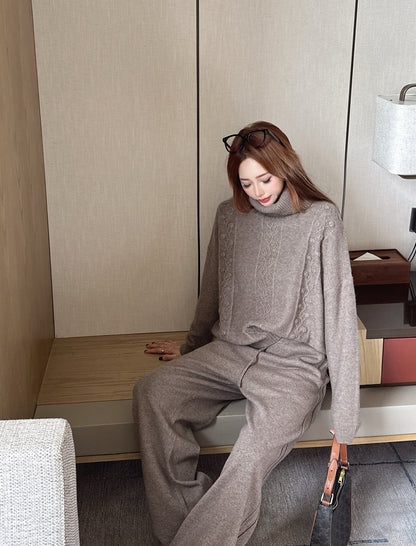 Ralp 25fw turtleneck sweater pants set