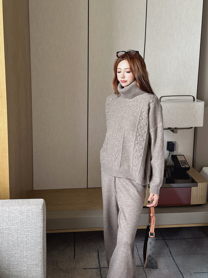 Ralp 25fw turtleneck sweater pants set