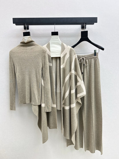Max 25fw knit base layer shawl pants set