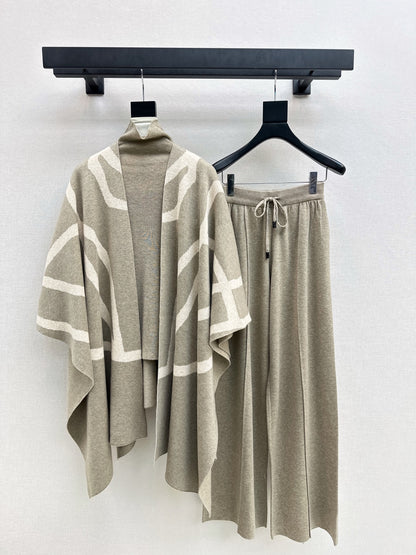 Max 25fw knit base layer shawl pants set