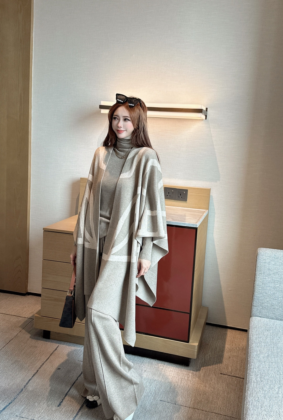Max 25fw knit base layer shawl pants set