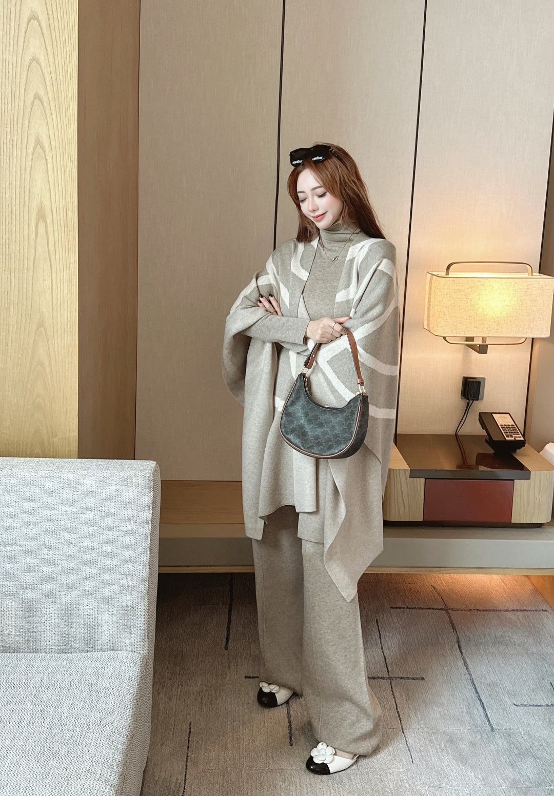 Max 25fw knit base layer shawl pants set