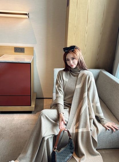 Max 25fw knit base layer shawl pants set