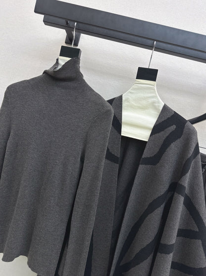 Max 25fw knit base layer shawl pants set