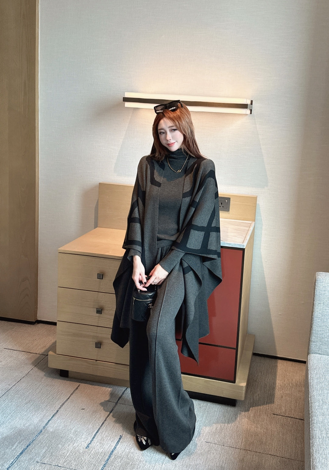 Max 25fw knit base layer shawl pants set