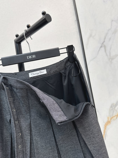 CD 25fw pleated skirt