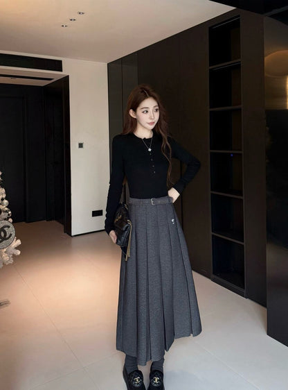 CD 25fw pleated skirt