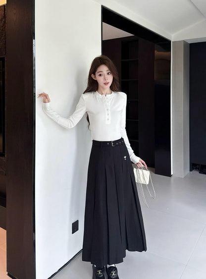 CD 25fw pleated skirt